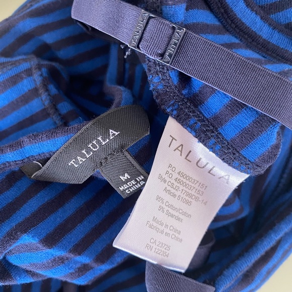 Aritzia - striped blue/black cropped cami - size M - Picture 3 of 3